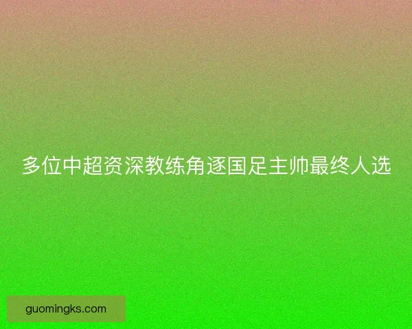 多位中超资深教练角逐国足主帅最终人选 多位中超资深教练角逐国足主帅最终人选